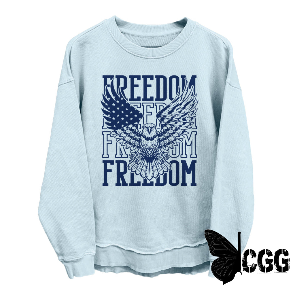 Freedom Repeated Eagle (Front) Nantucket Breeze / S Coastal Terry Poncho Nc - Apparel