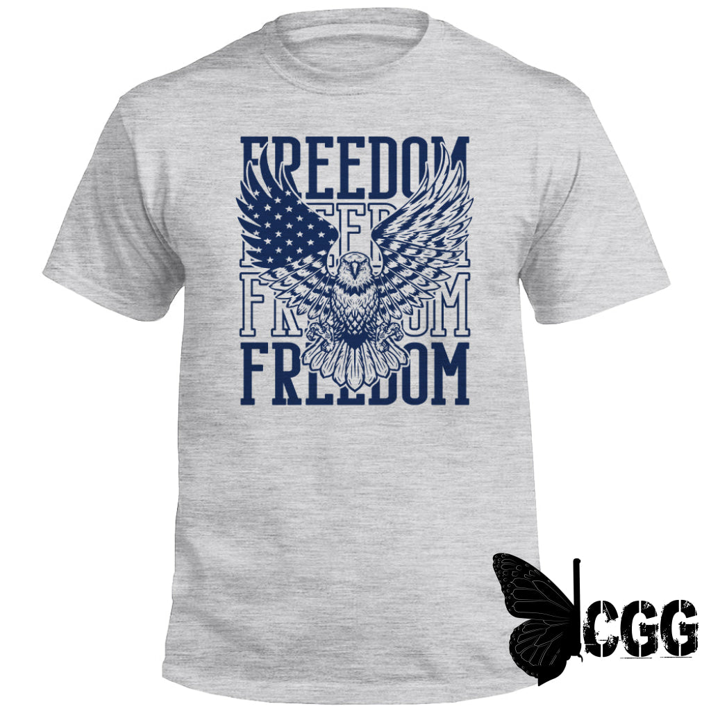 Freedom Repeated Eagle (Front) Sport Grey / S Tee Nc - Apparel