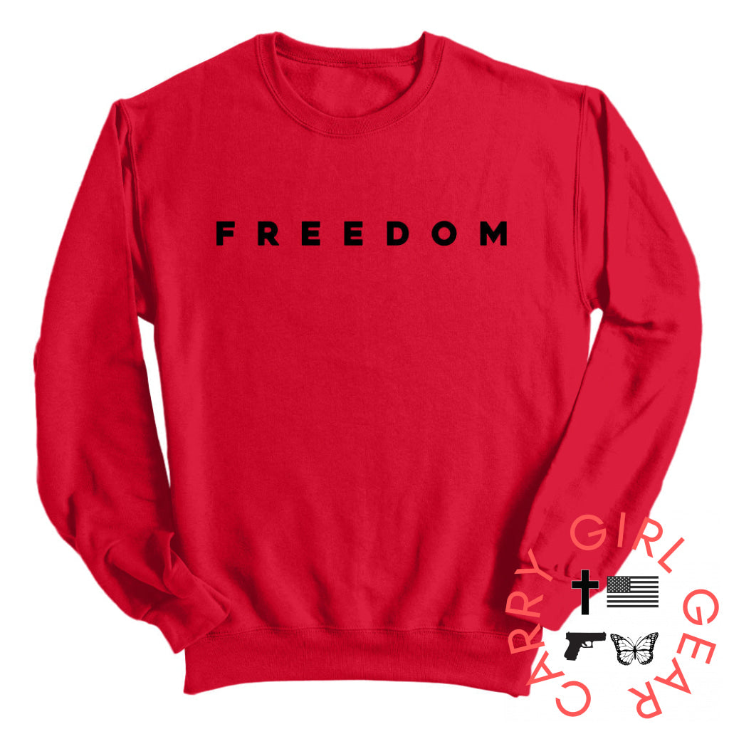 FREEDOM Sweatshirt / Red / S NC - Apparel