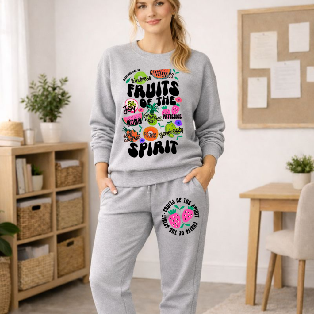 FRUITS JOGGER SET GRAY / XS / XS Clothing Set