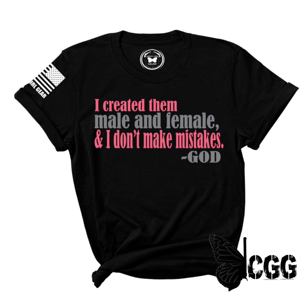 Genesis 1:27 Tee Xs / Black Unisex Cut Cgg Perfect Tee