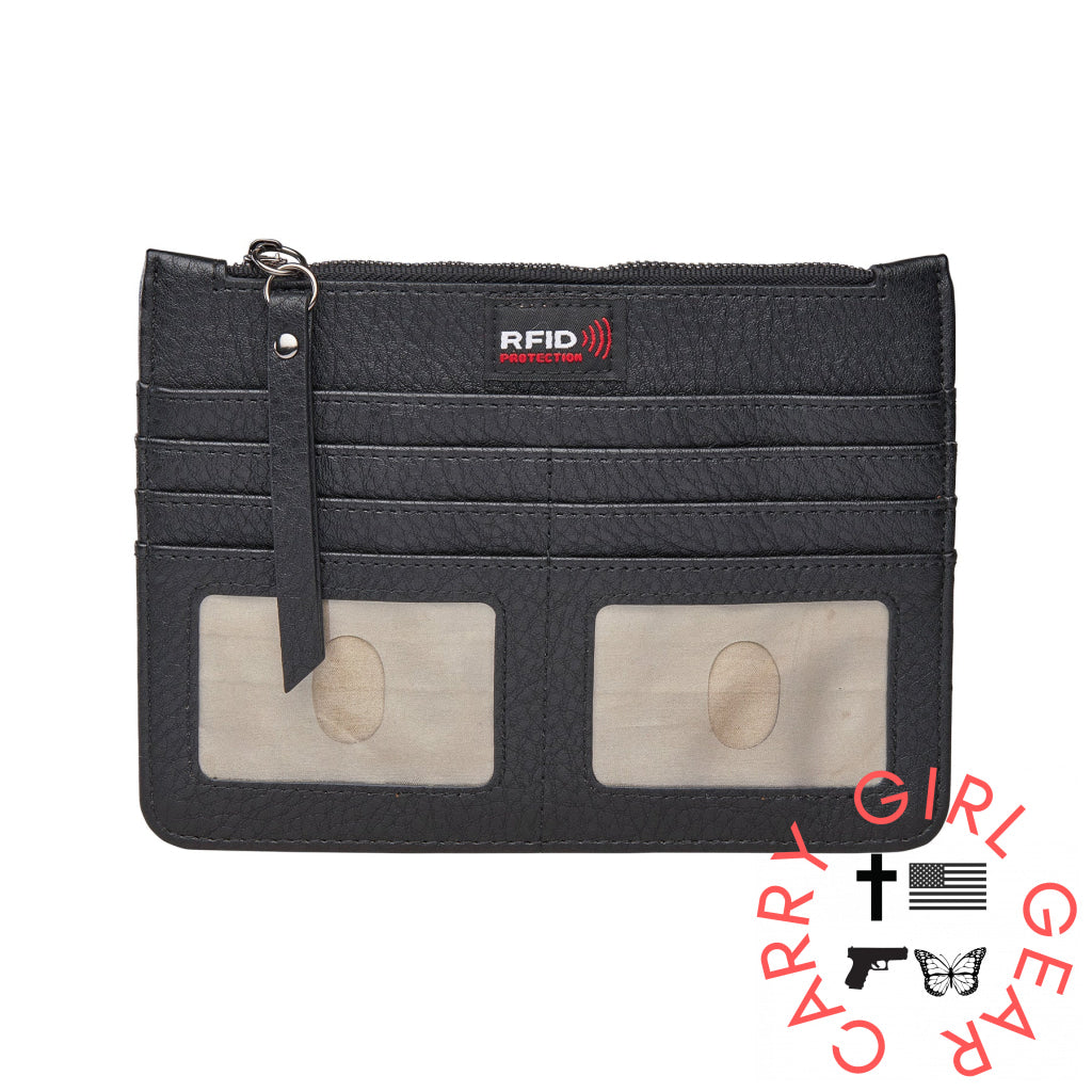 Gia Slim Wallet By Lady Conceal Black