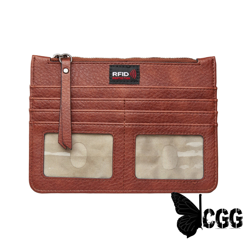 Gia Slim Wallet By Lady Conceal Mahogany