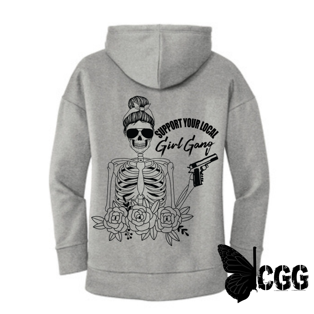 Girl Gang Hoodie Jacket Xs / Gray