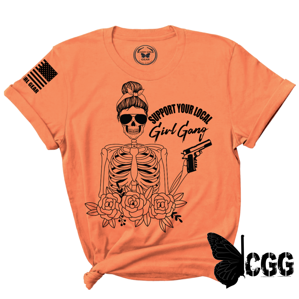 Girl Gang Tee Xs / Coral Unisex Cut Cgg Perfect