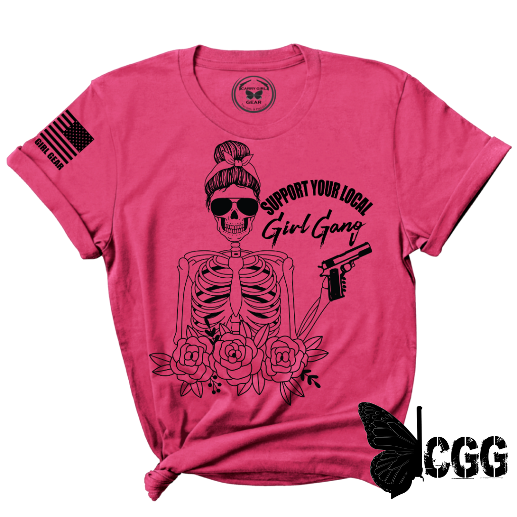 Girl Gang Tee Xs / Fuchsia Unisex Cut Cgg Perfect