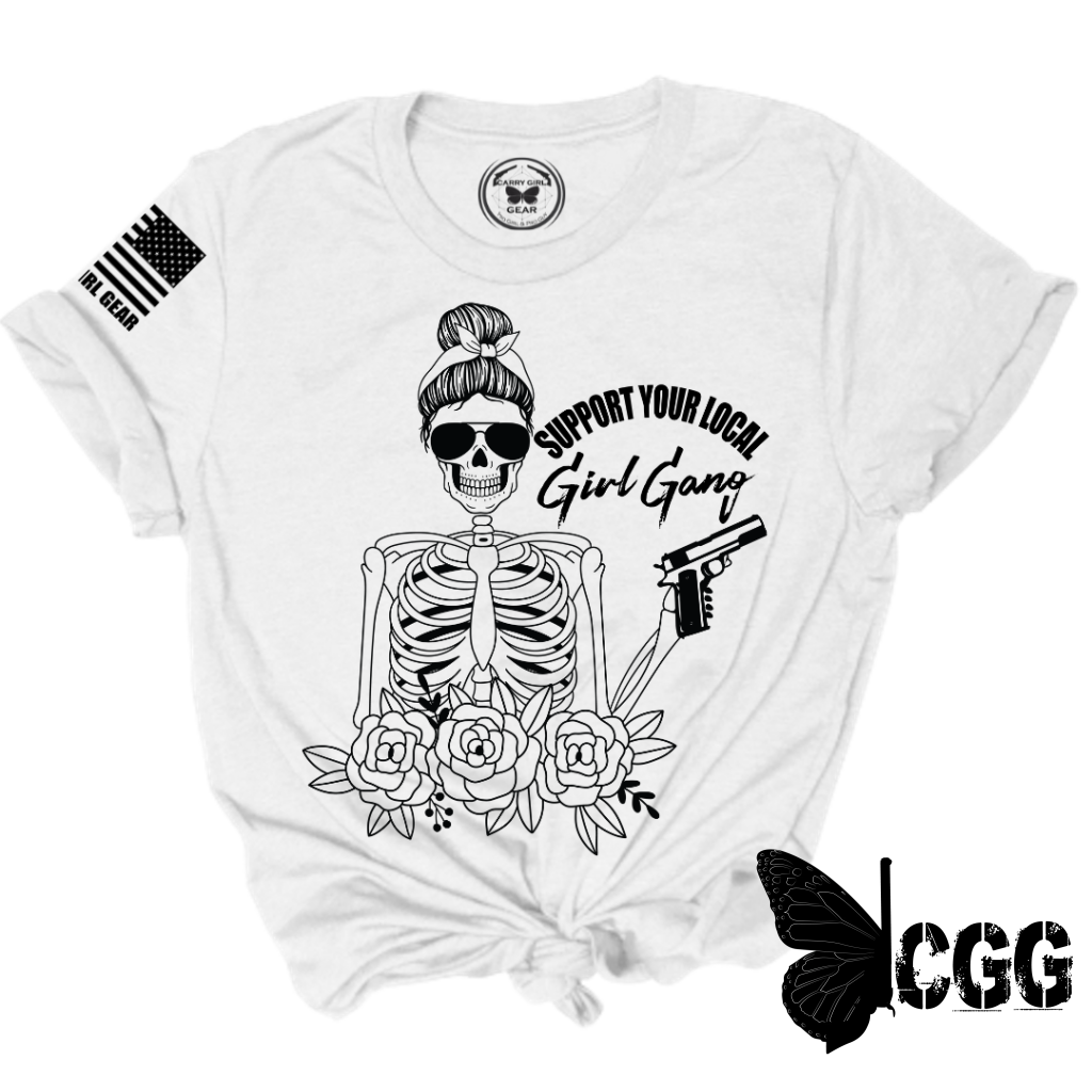 Girl Gang Tee Xs / White Unisex Cut Cgg Perfect