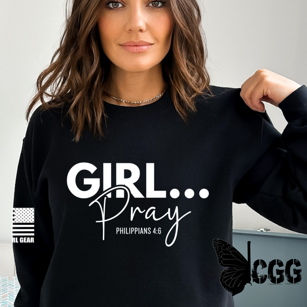 Girl...pray Hoodie & Sweatshirt / Mauve Xs