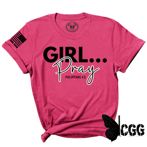 Girl...pray Tee Xs / Berry Unisex Cut Cgg Perfect Tee