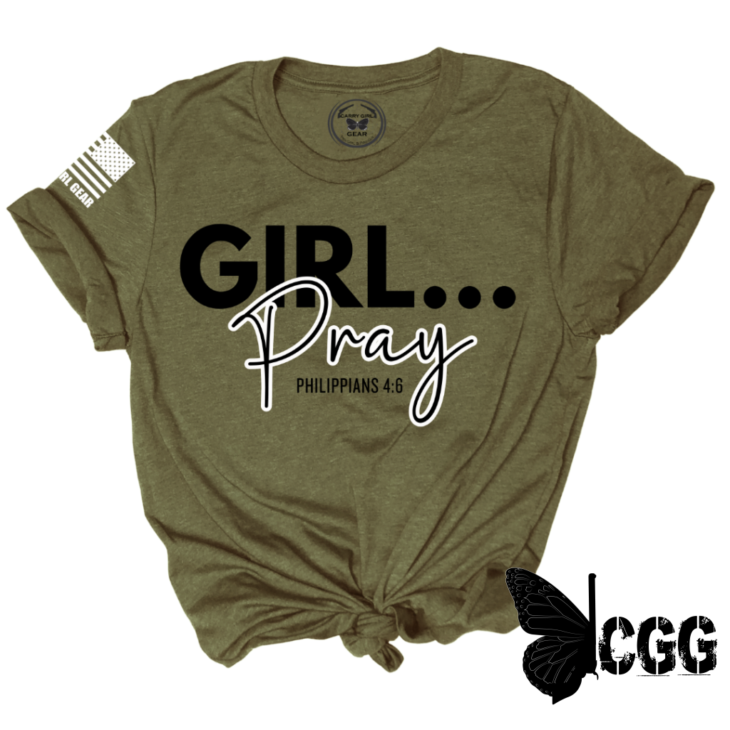 Girl...pray Tee Xs / Olive Unisex Cut Cgg Perfect Tee