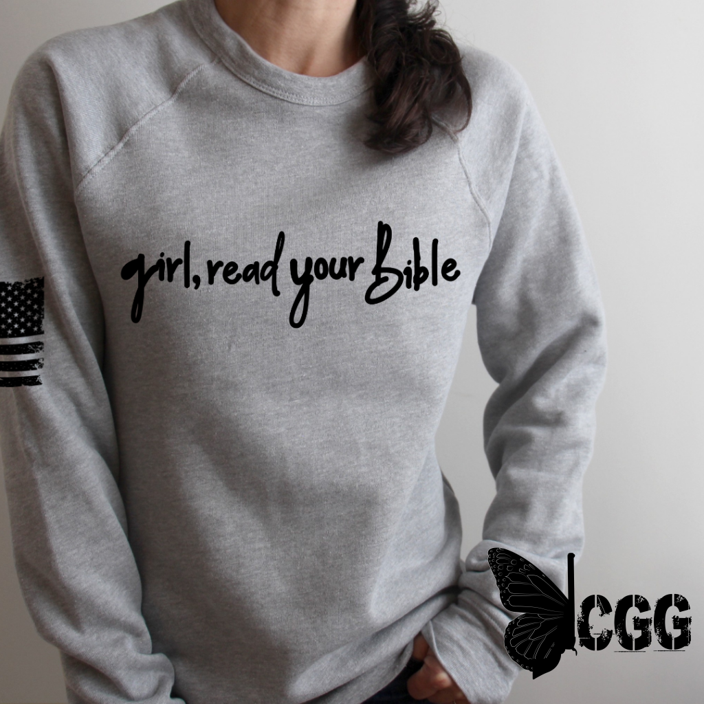Girl Read Your Bible Hoodie & Sweatshirt / Mauve Xs