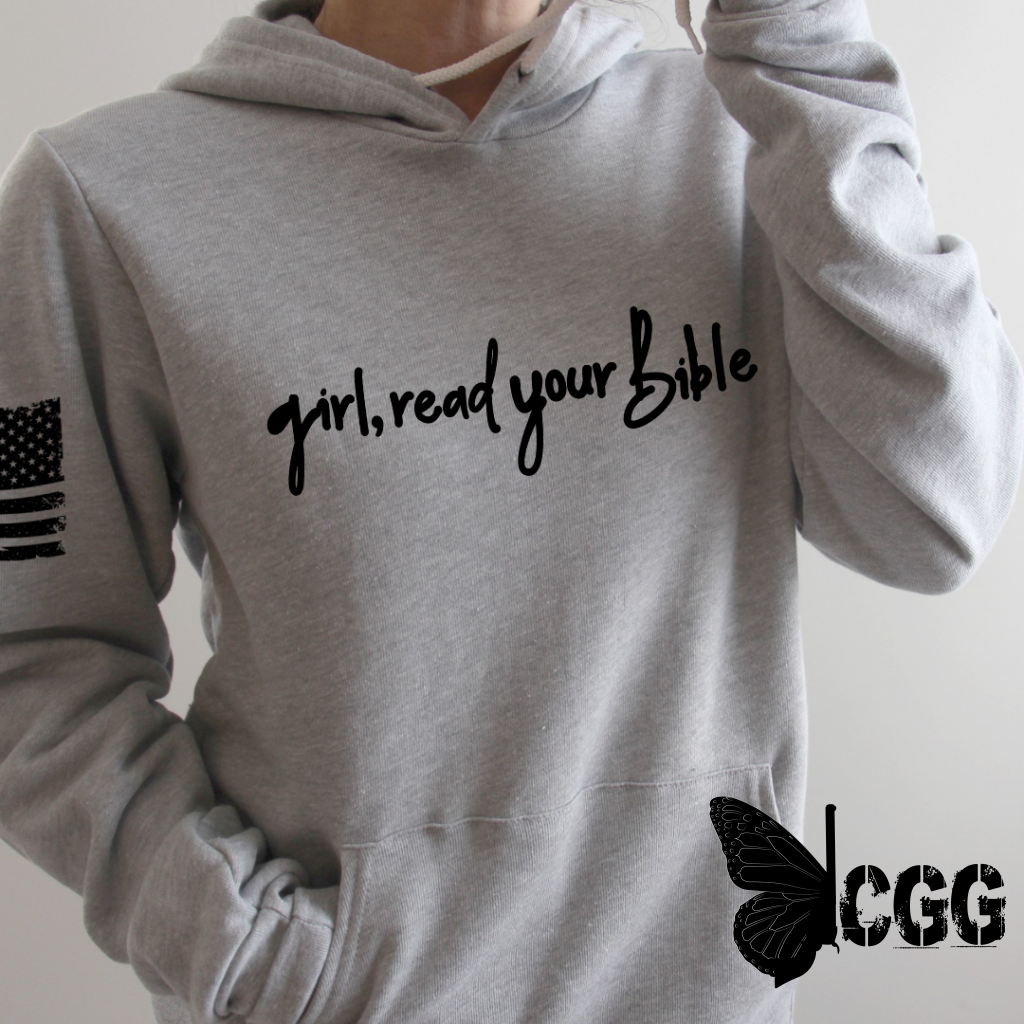 Girl Read Your Bible Hoodie & Sweatshirt Pullover / Mauve Xs