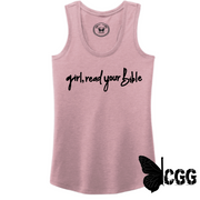 Girl Read Your Bible Tank Top Xs / Lavendar Tank Top