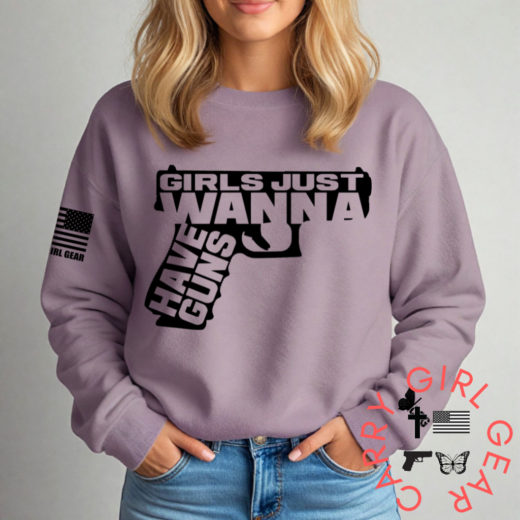 GIRLS JUST WANNA SWEATSHIRT SWEATSHIRT / PARAGON PURPLE / XS