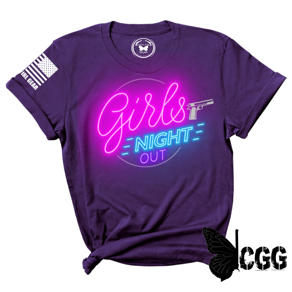 Girls Night Out Tee Xs / Purple Unisex Cut Cgg Perfect Tee