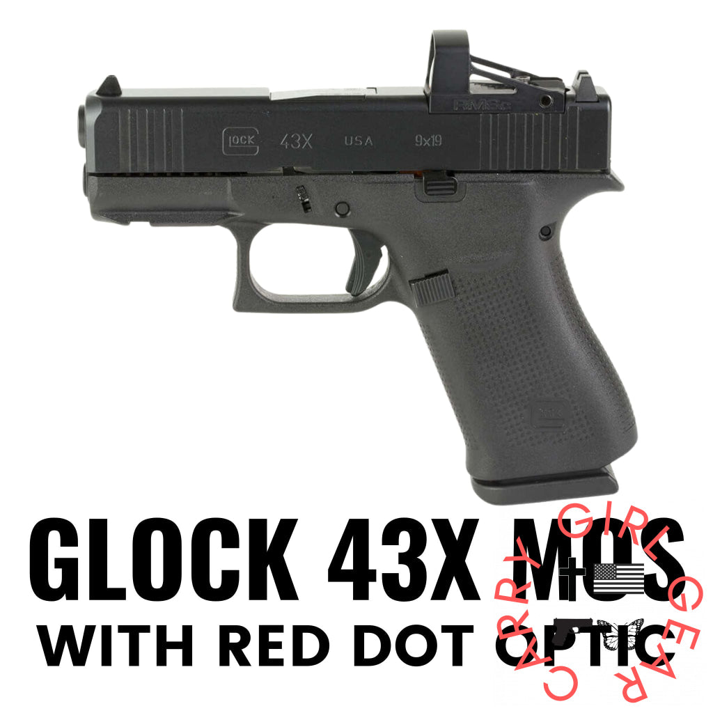 Glock 43X MOS with Red Dot Optic Flashbang Bra Holster Flashbang - By Gun Fit
