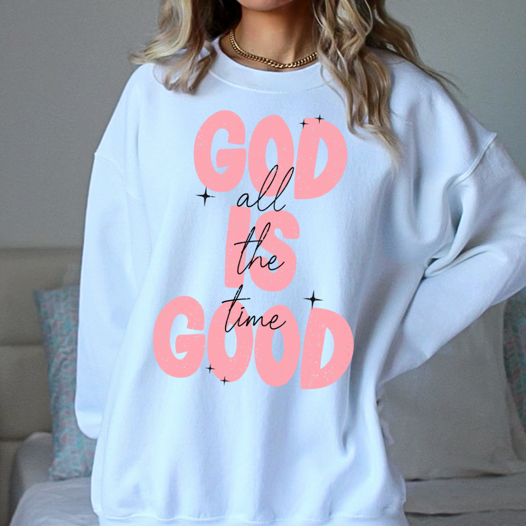 GOD IS GOOD SWEATSHIRT SM / WHITE Sweatshirt