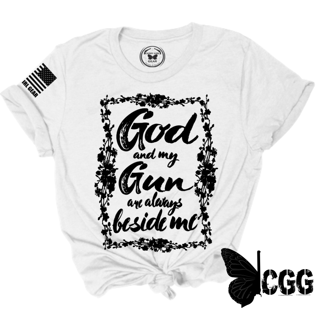 God & My Gun Tee Xs / White Unisex Cgg Perfect Tee