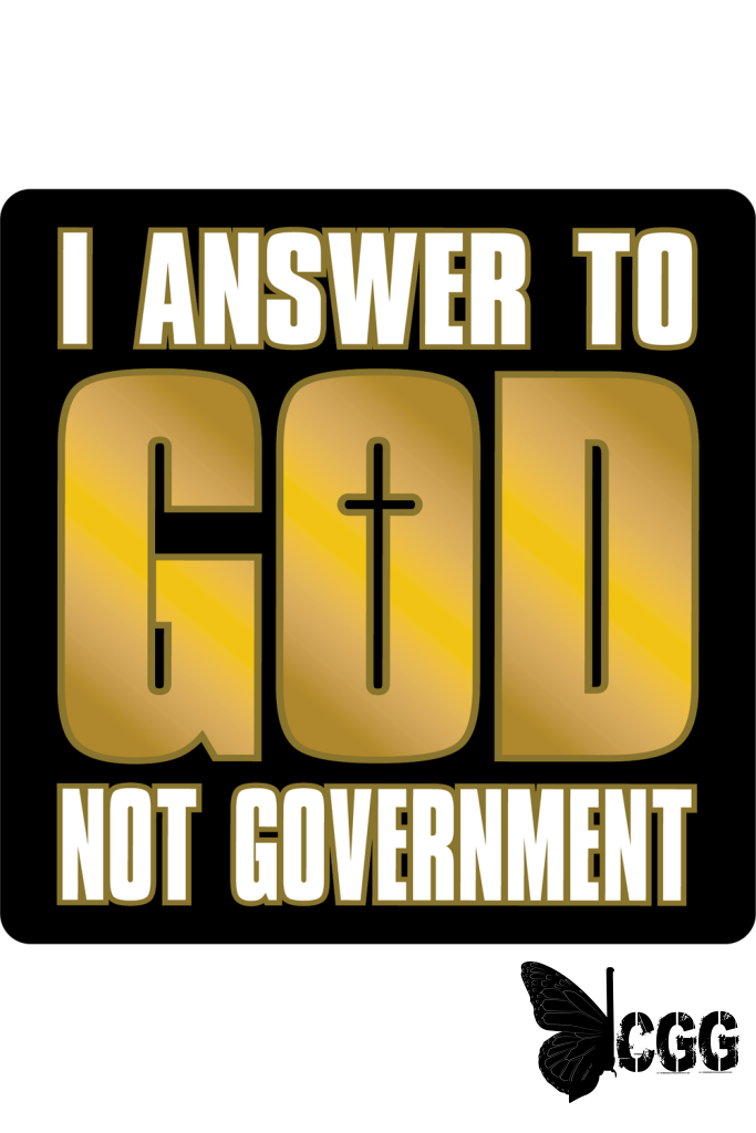 God Not Government Sticker