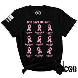 God Says I Am Tee Xs / Black Unisex Cut Cgg Perfect