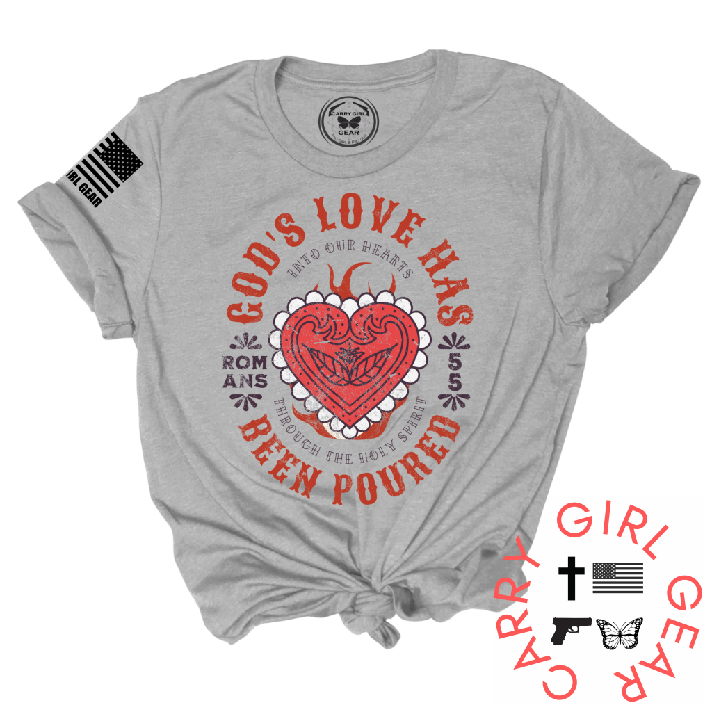 Gods Love Tee Xs / Steel Unisex Cut Cgg Perfect