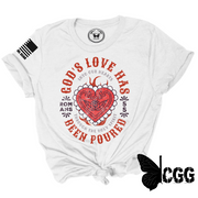 Gods Love Tee Xs / White Unisex Cut Cgg Perfect