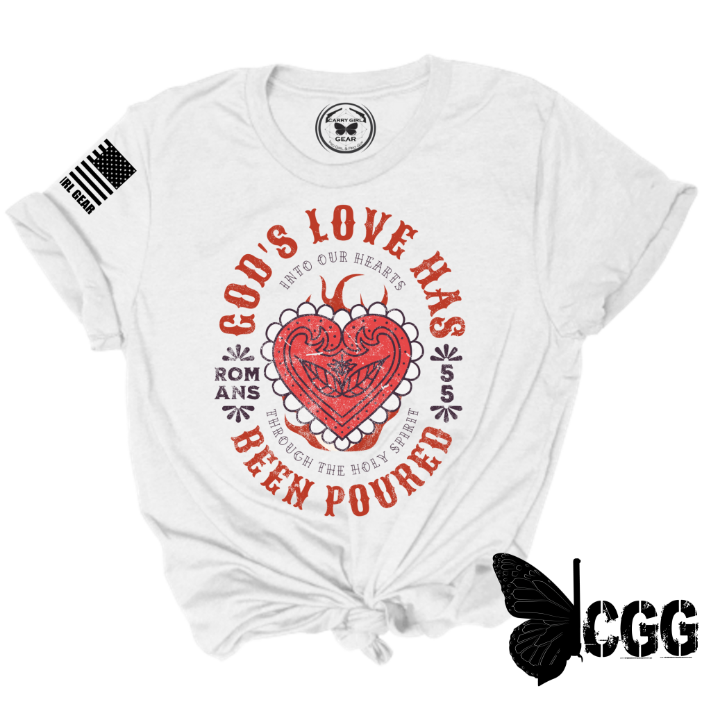 Gods Love Tee Xs / White Unisex Cut Cgg Perfect