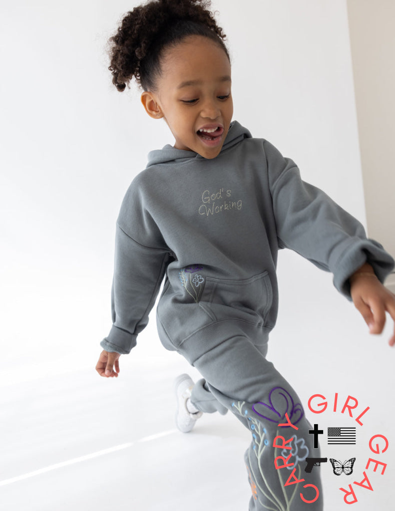 God’s Still Working Kids Hoodie Kids Hoodie