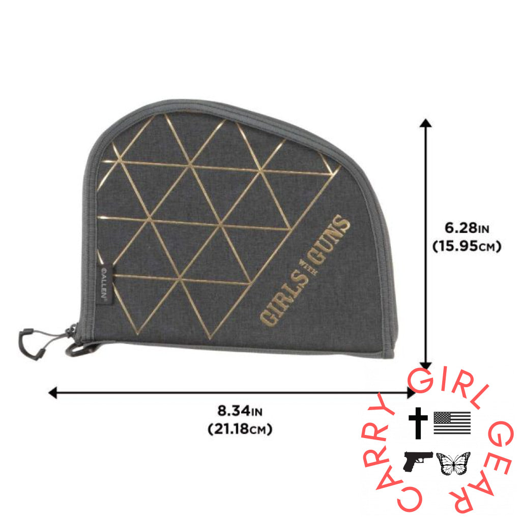 Gold Foil Handgun Case Pistol