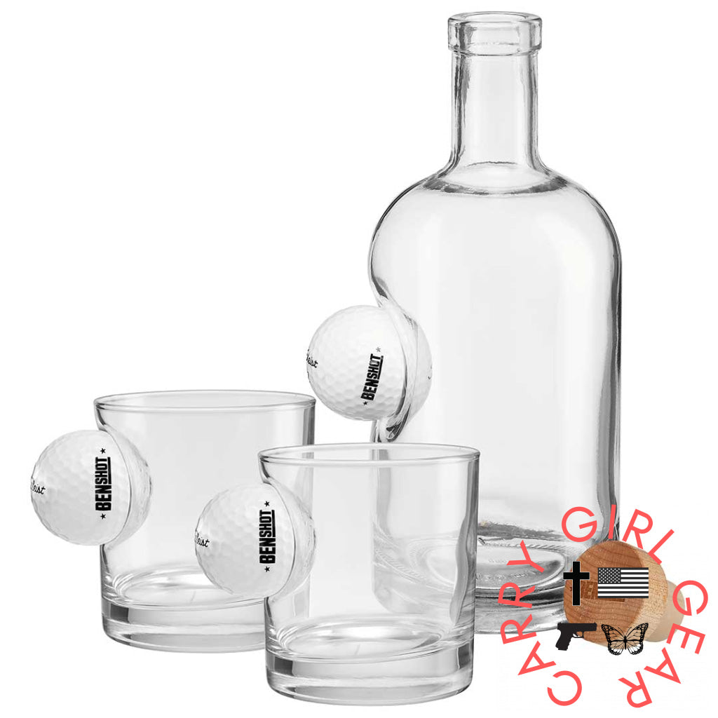 Golf Ball Decanter And Rocks Glass Set