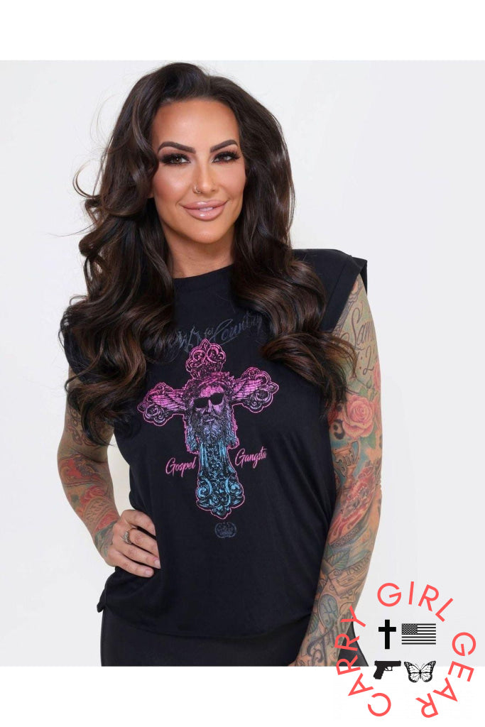 Gospel Gangsta Ladies Graphic Tee -clearance Shirt