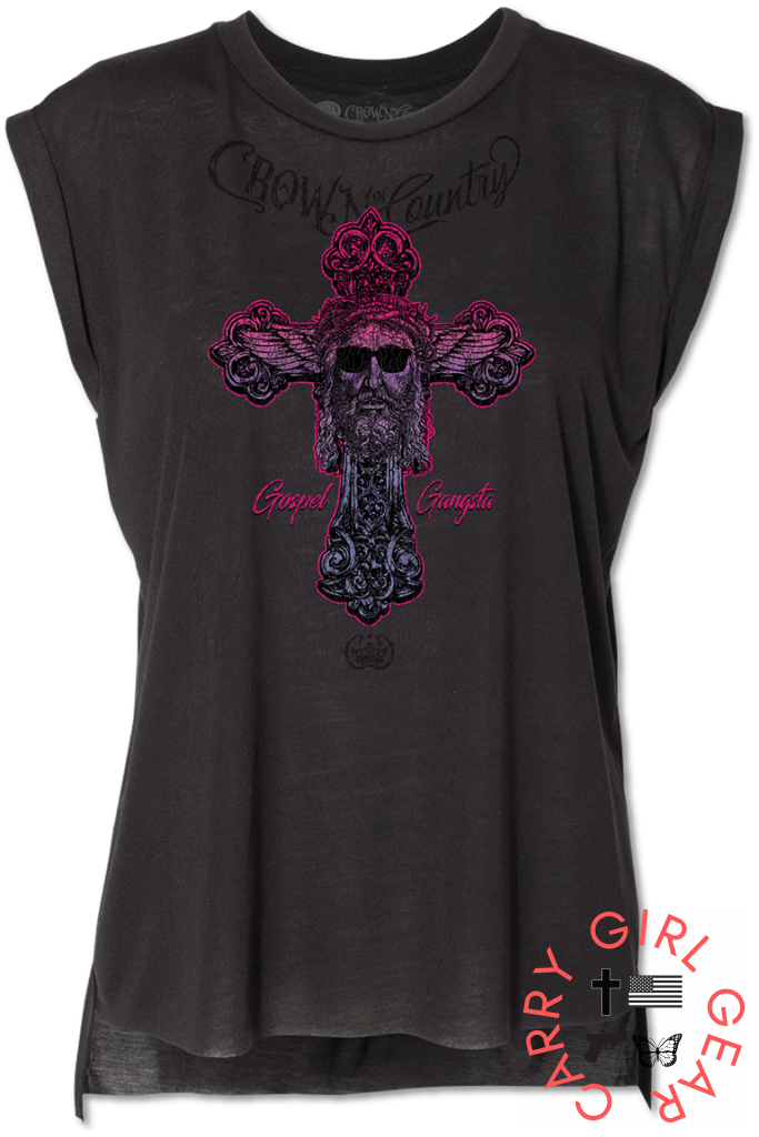 Gospel Gangsta Ladies Graphic Tee -clearance Small Shirt