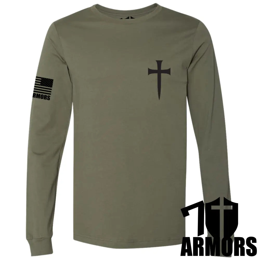 Gospel Of Peace Long Sleeve Sm / Od Green