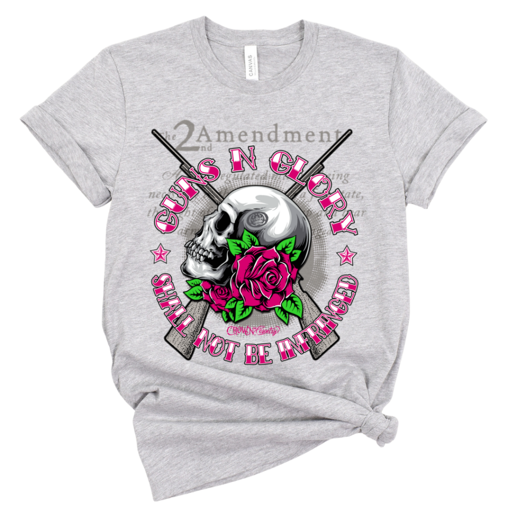 GUNS N’ GLORY TEE Gray / XS T-Shirts