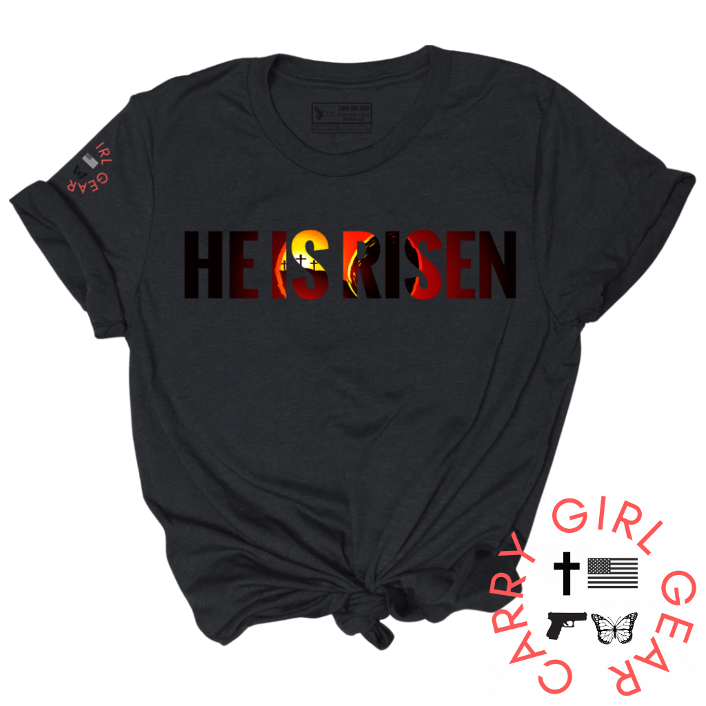 HE IS RISEN***MAY 2025 CLUB TEE XS / BLACK / WOMENS CUT