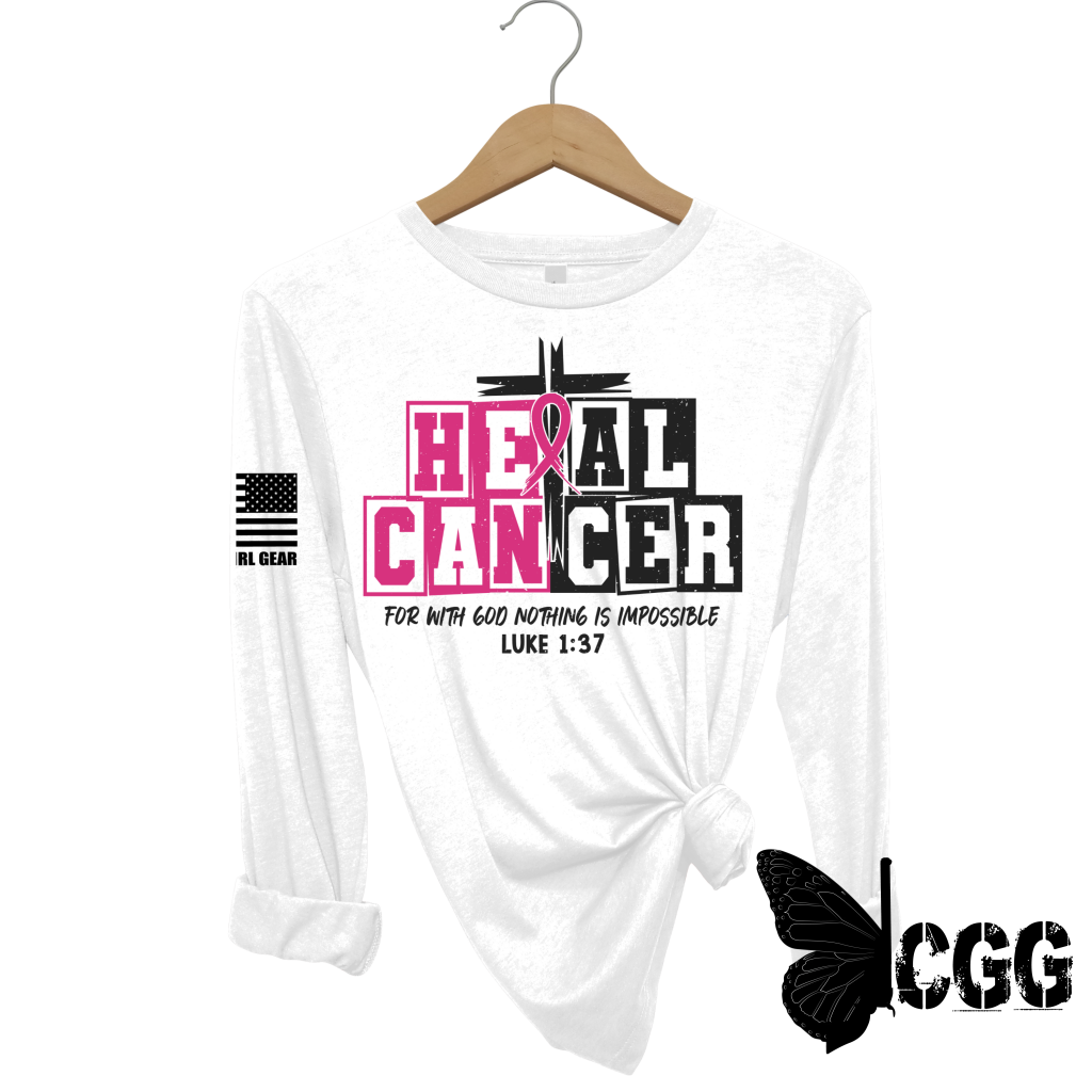 Heal Cancer Long Sleeve Pink / Xs