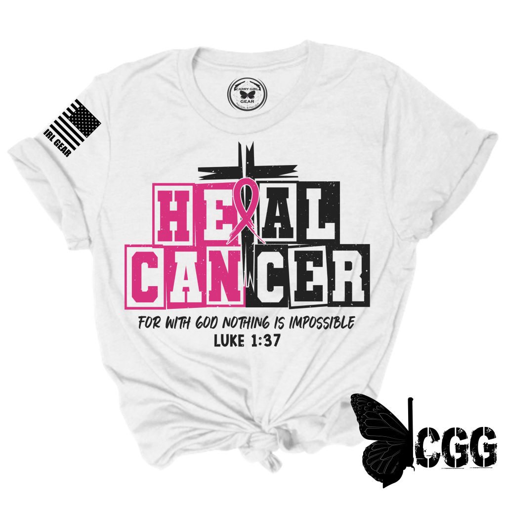 Heal Cancer Tee Xs / White Unisex Cut Cgg Perfect