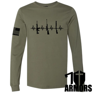 Heartbeat Of Liberty Long Sleeve Sm / Od Green