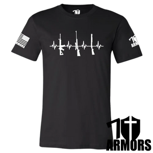 Heartbeat Of Liberty T-Shirt Sm / Black T-Shirts