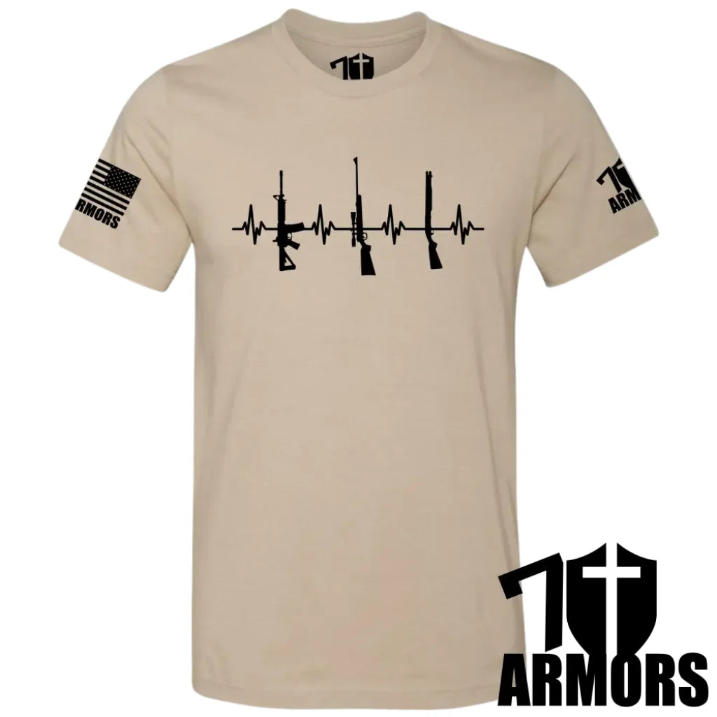 Heartbeat Of Liberty T-Shirt Sm / Fde T-Shirts