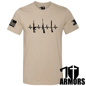 Heartbeat Of Liberty T-Shirt Sm / Fde T-Shirts