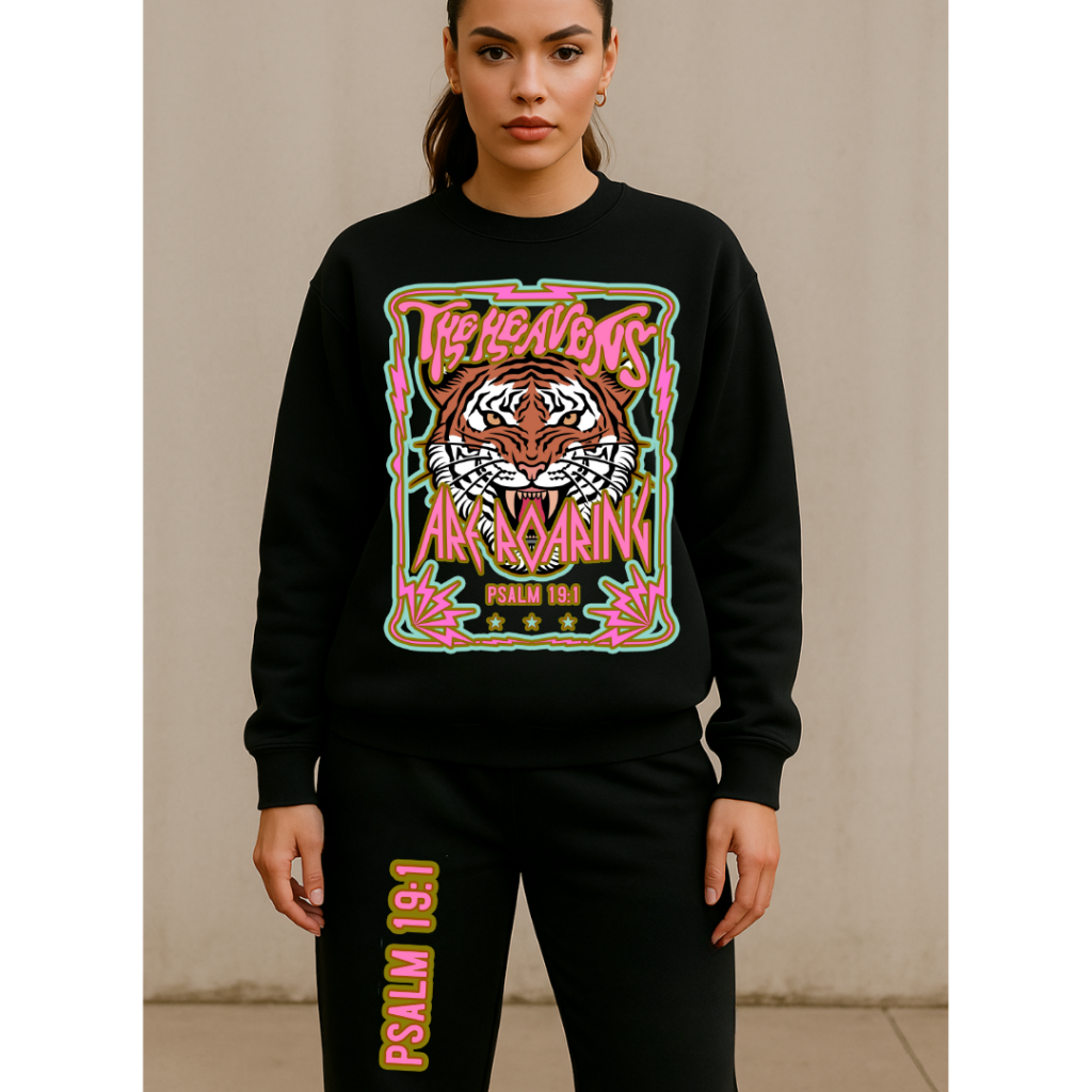 HEAVENS ARE ROARING JOGGER SET BLACK / XS / XS Clothing Set