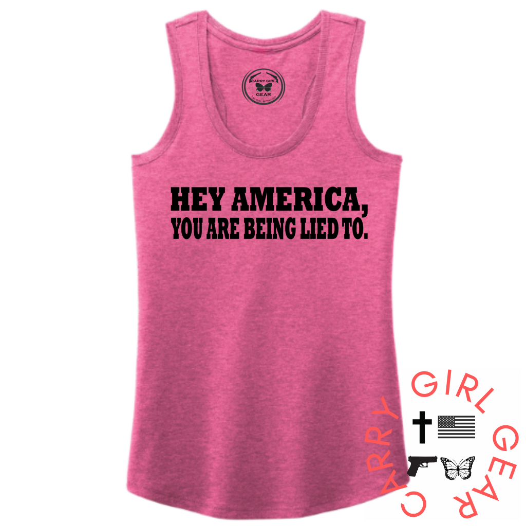 Hey America Tank Top Xs / Fuchsia Tank Top