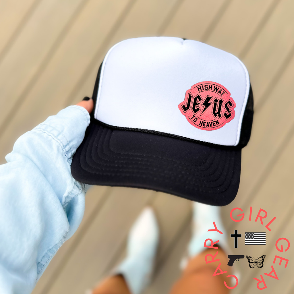 HIGHWAY TO HEAVEN Trucker BLACK & WHITE