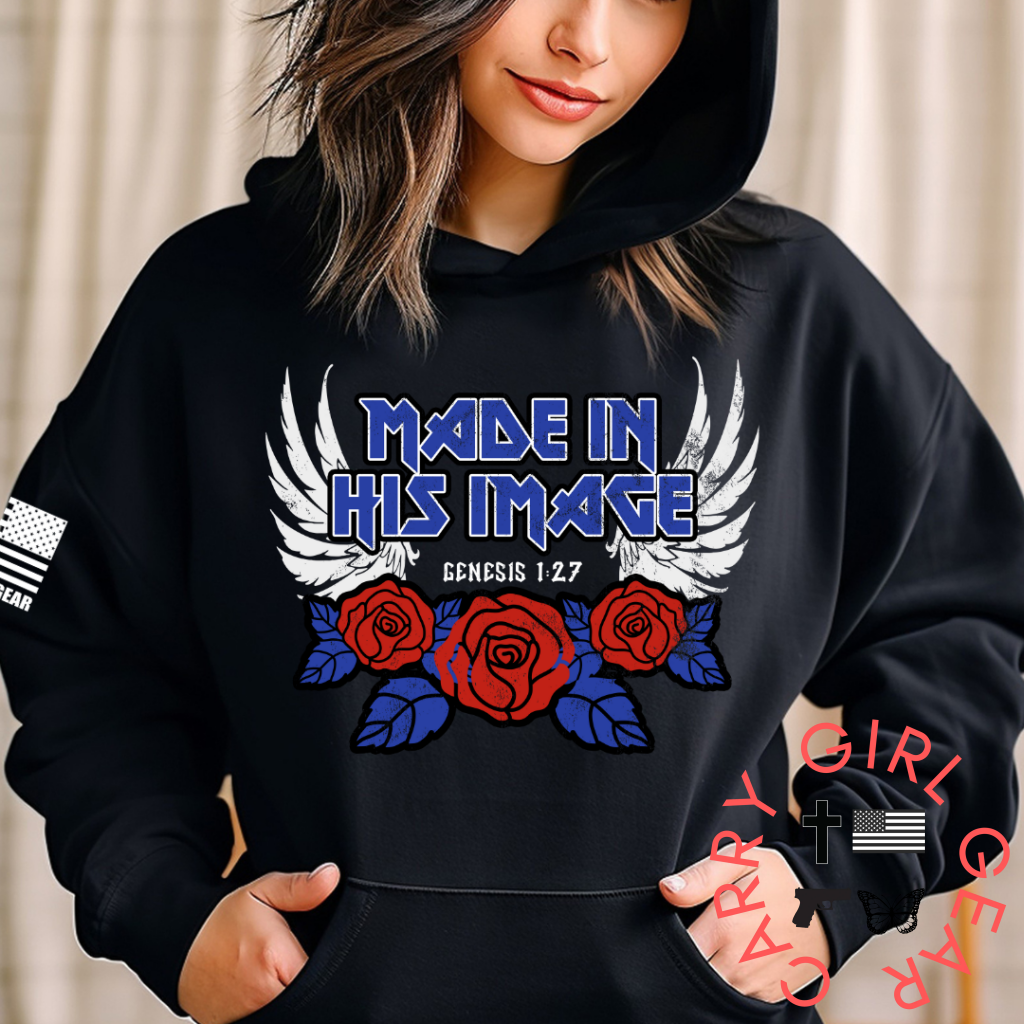 His Image Hoodie & Sweatshirt Pullover / Black Xs