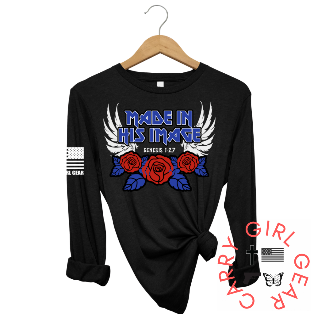 His Image Long Sleeve Black / Xs