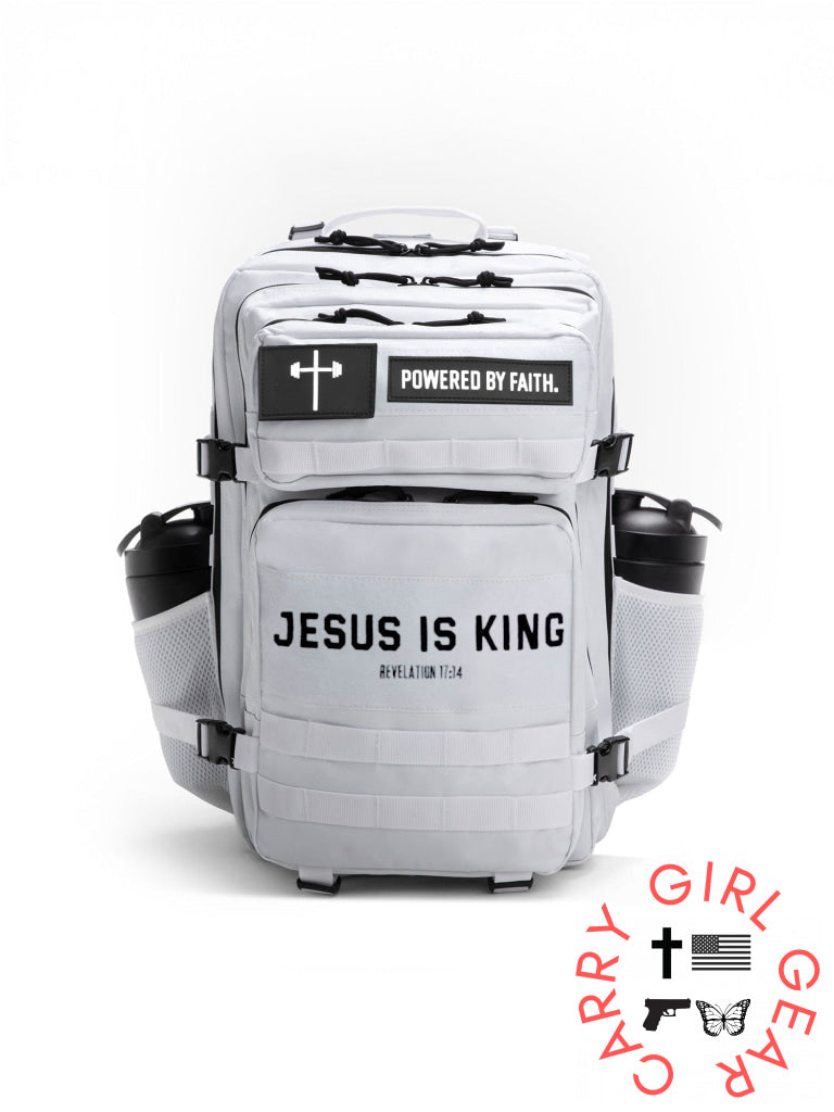 HolStrength Tactical Backpack Jesus is King - White Accessories