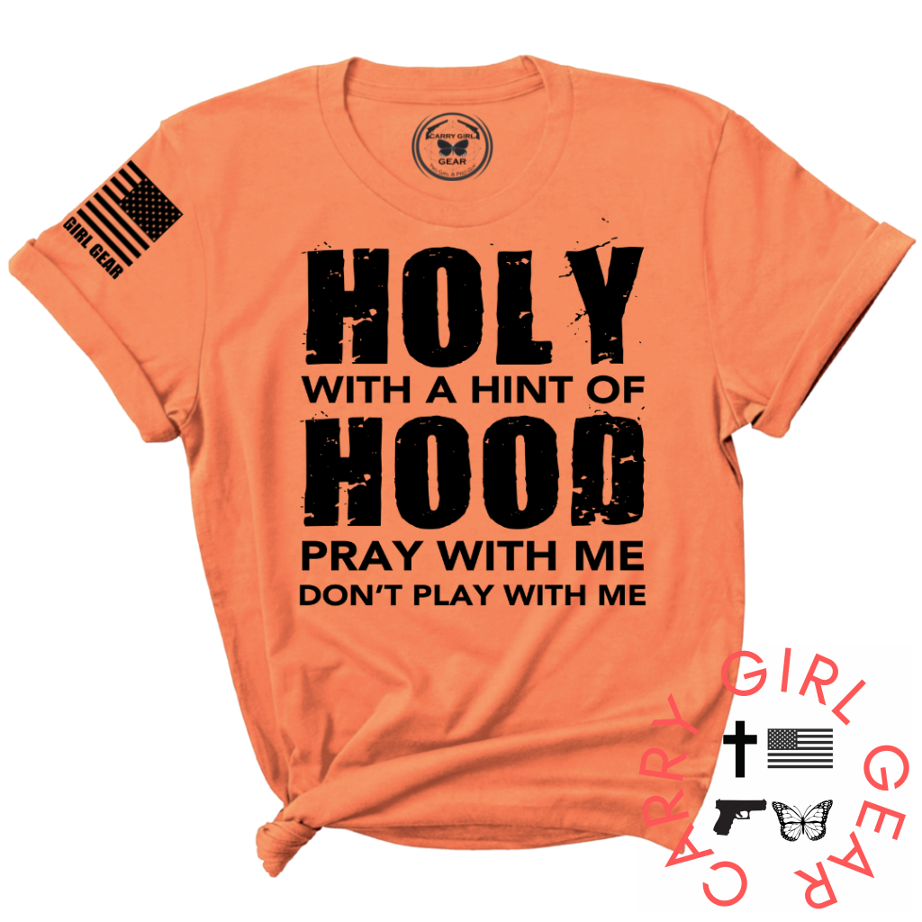Holy & Hood Tee Xs / Coral Unisex Cut Cgg Perfect Tee
