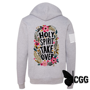 Holy Spirit Zippered Hoodie Athletic Gray / Xs