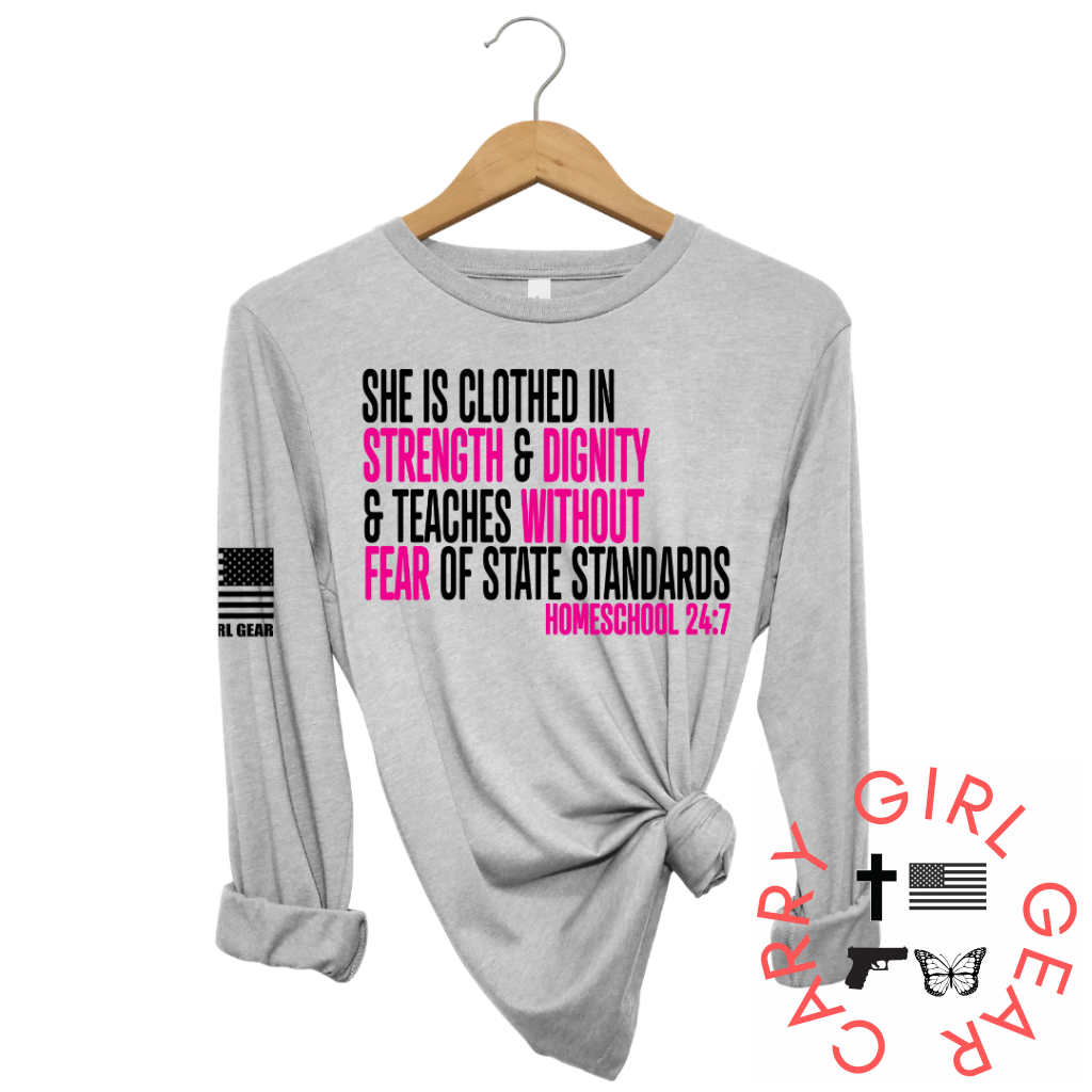 Homeschool 24:7 Long Sleeve Steel / Xs